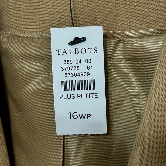 New! Talbots Tailored Stretch Blazer Plus Petite Womens Size 16 Petite - Picture 8 of 14